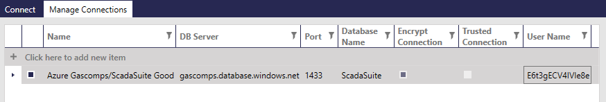 1. Manage External Database Connections