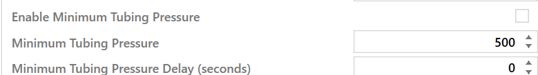 4. Minimum Tubing Pressure