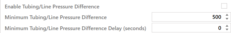 7. Tubing/Line Pressure Difference