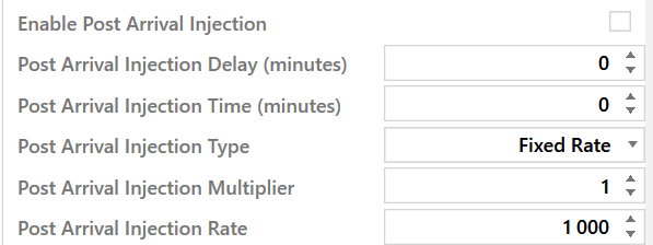 14. Post Arrival Injection