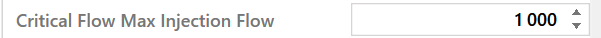 5. Maximum Injection Flow Rate for Critical Flow