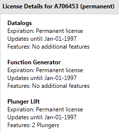 4. License details
