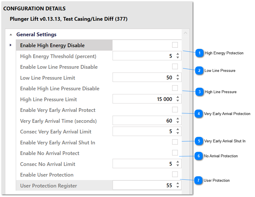 Protection Settings