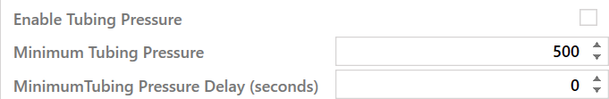 8. Minimum Tubing Pressure